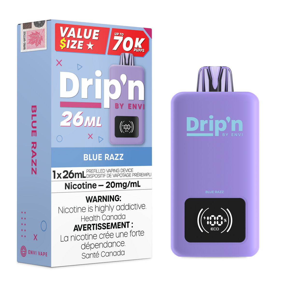 Drip&#39;n 26ML - 70k Disposable (ON)