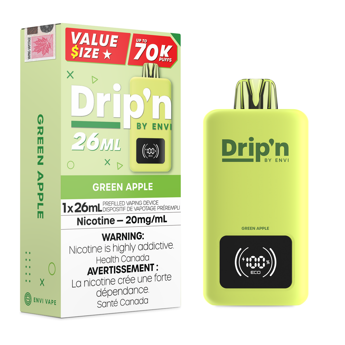 Drip&#39;n 26ML - 70k Disposable (ON)