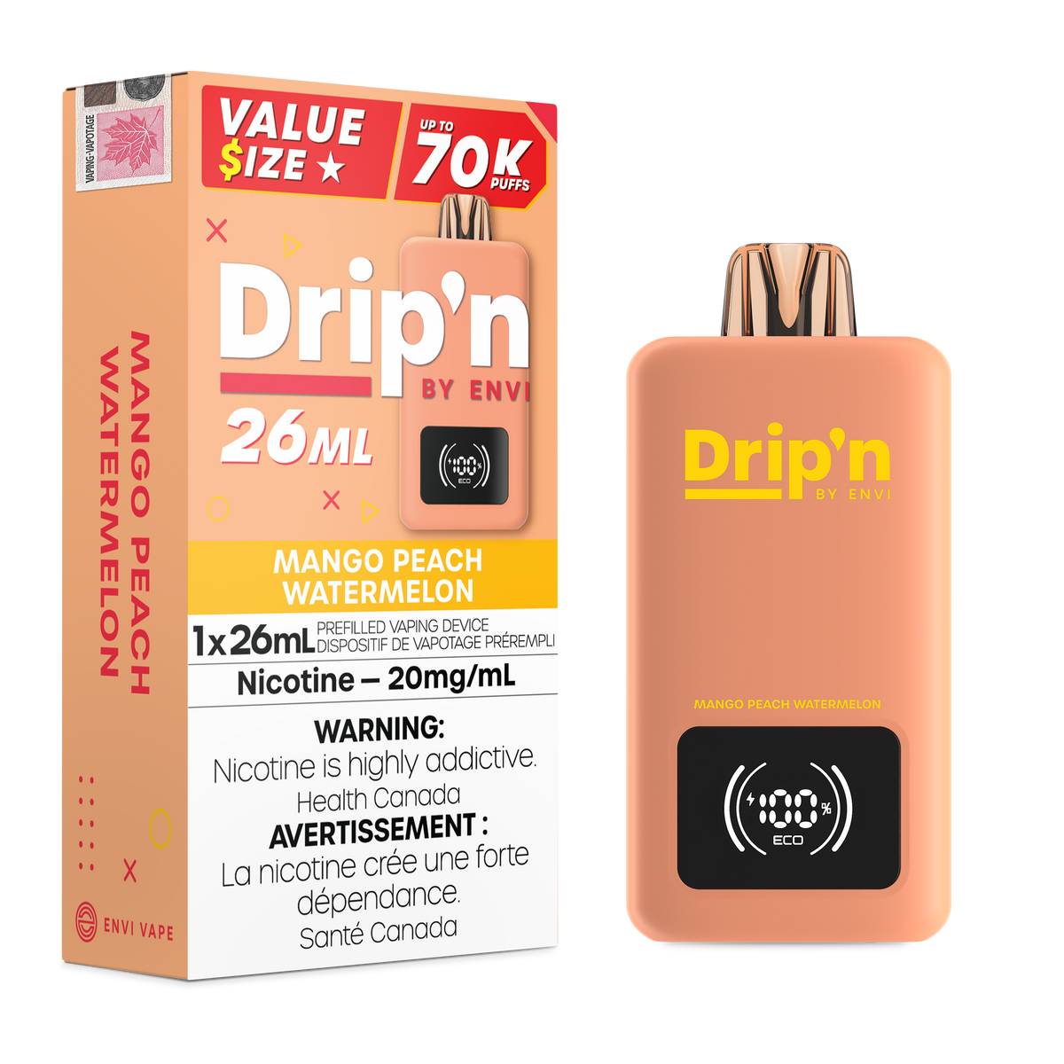 Drip&#39;n 26ML - 70k Disposable (ON)