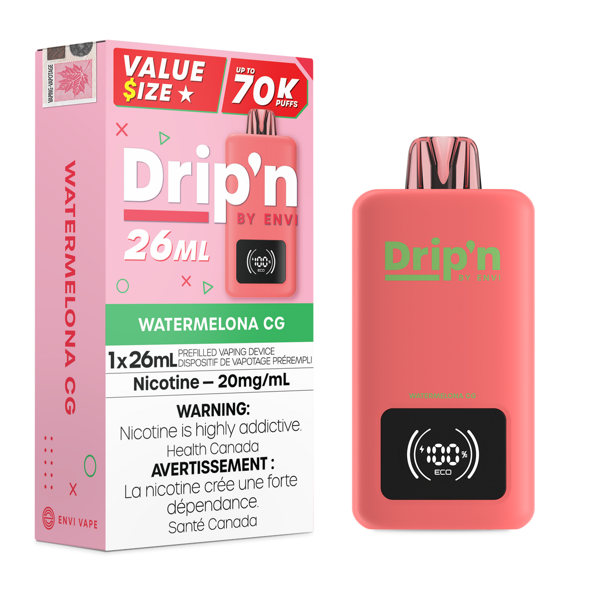 Drip&#39;n 26ML - 70k Disposable (ON)