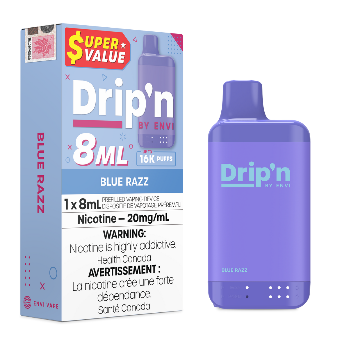 Drip&#39;n 8ML - 16k Disposable (ON)