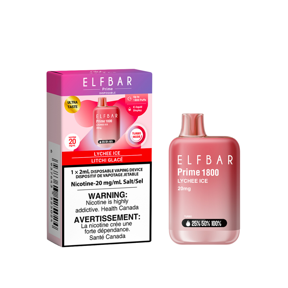 ELF Bar Prime 1800 Disposable Vape (ONTARIO)