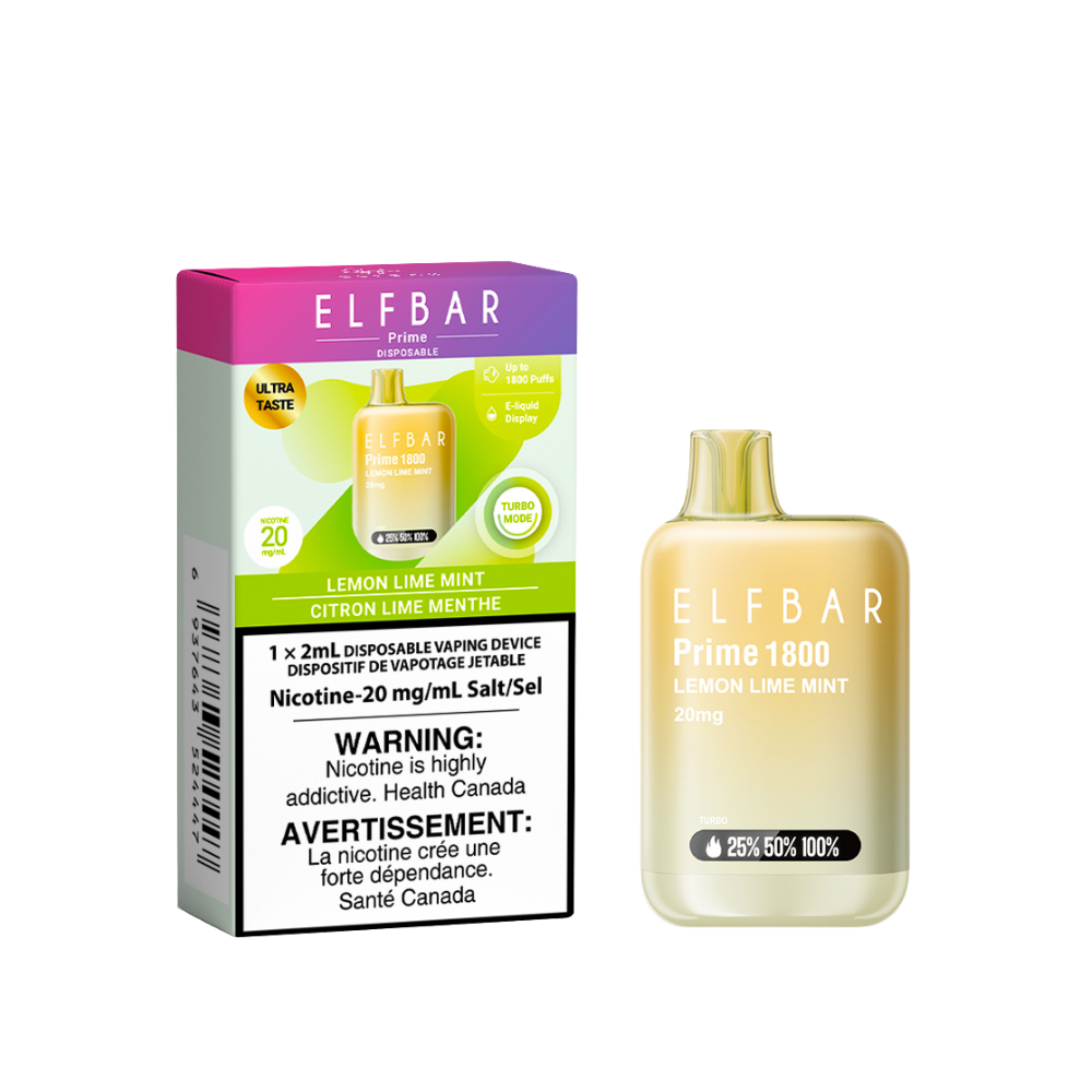 ELF Bar Prime 1800 Disposable Vape (ONTARIO)