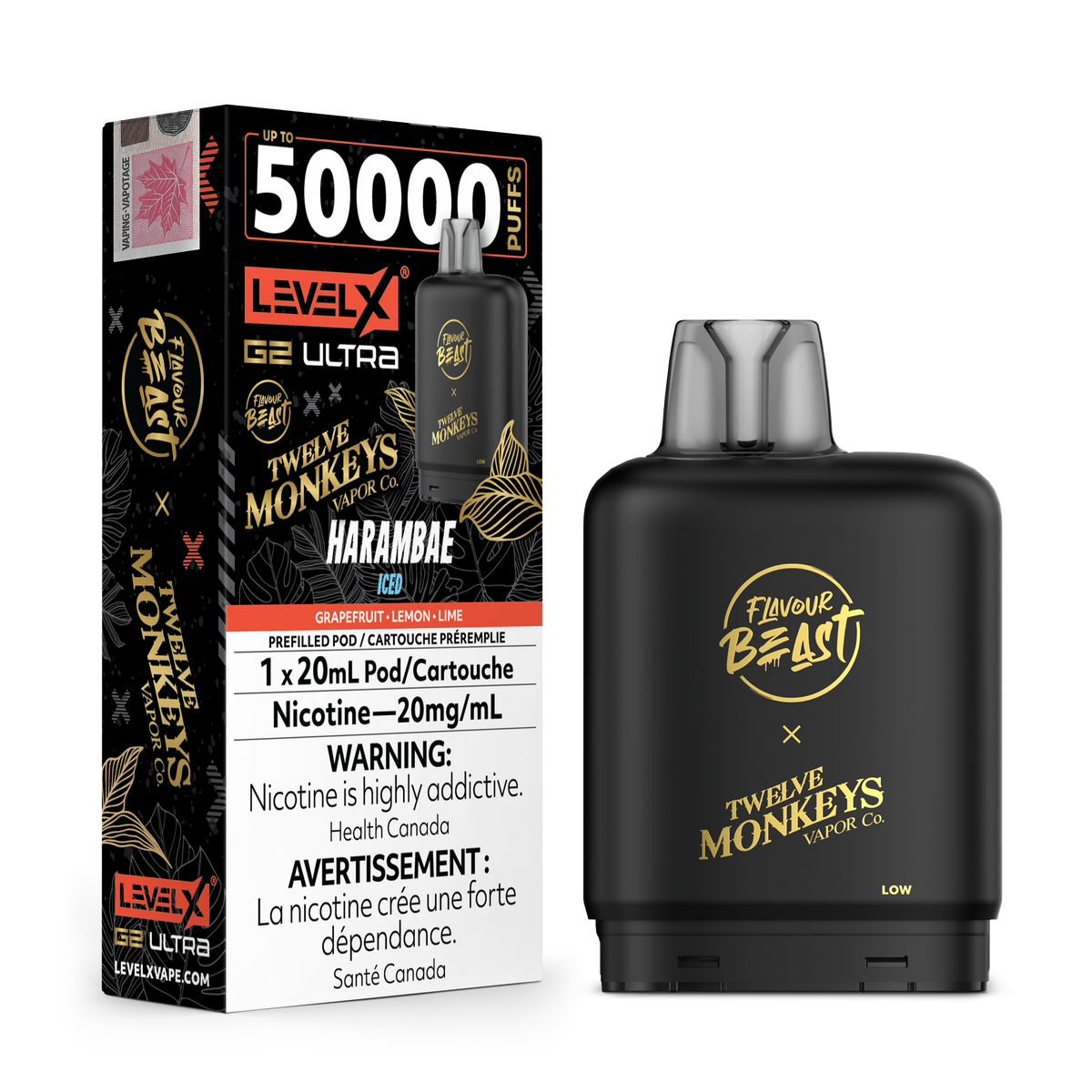 Level X G2 Ultra 50K Pod x Twelve Monkeys