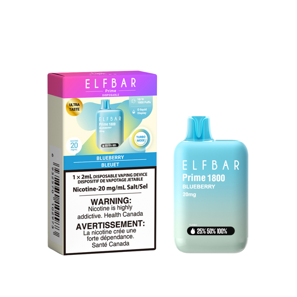 ELF Bar Prime 1800 Disposable Vape (ONTARIO)