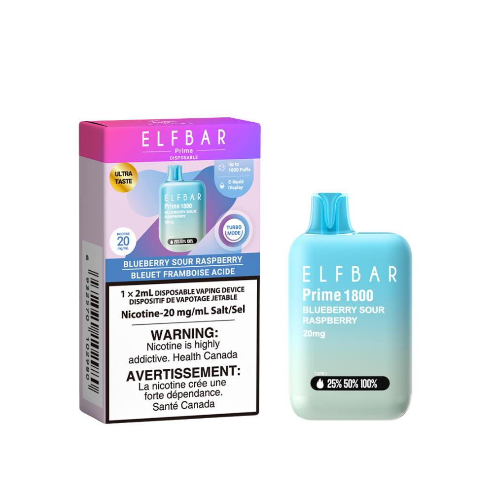 ELF Bar Prime 1800 Disposable Vape (ONTARIO)