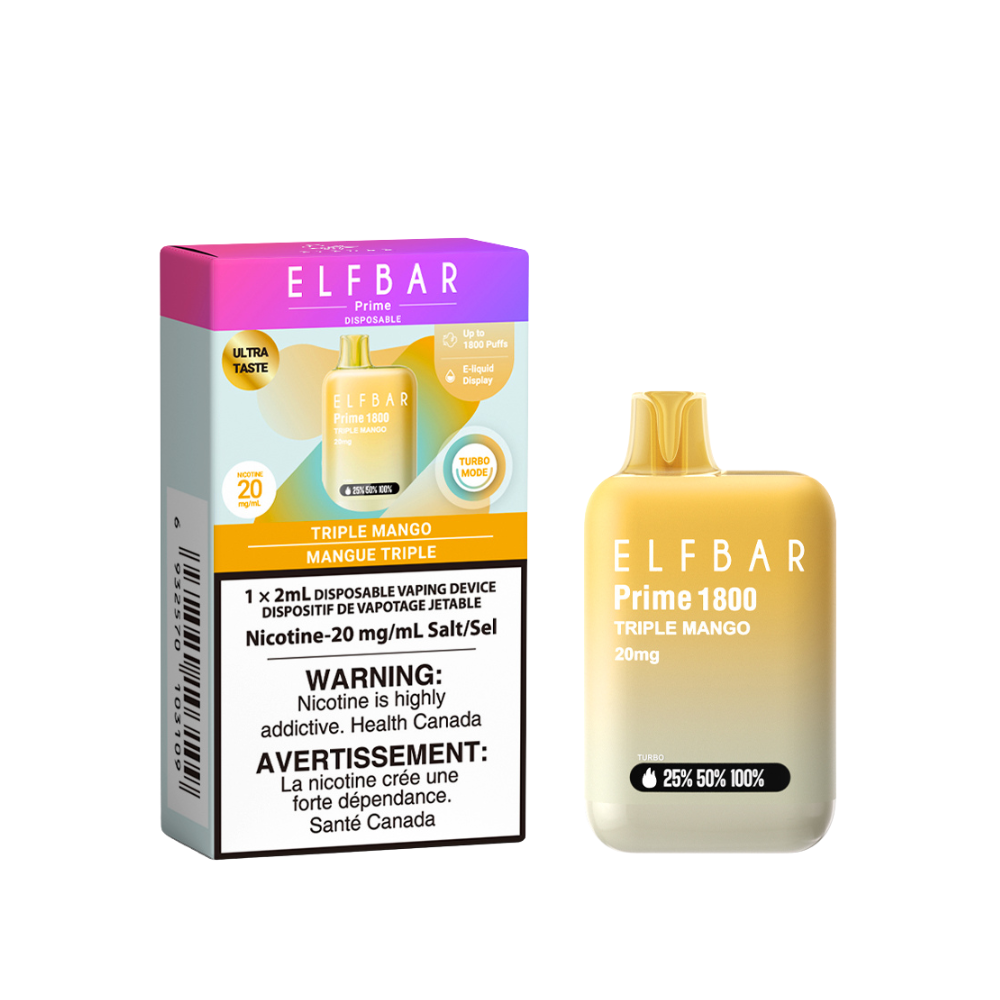 ELF Bar Prime 1800 Disposable Vape (ONTARIO)