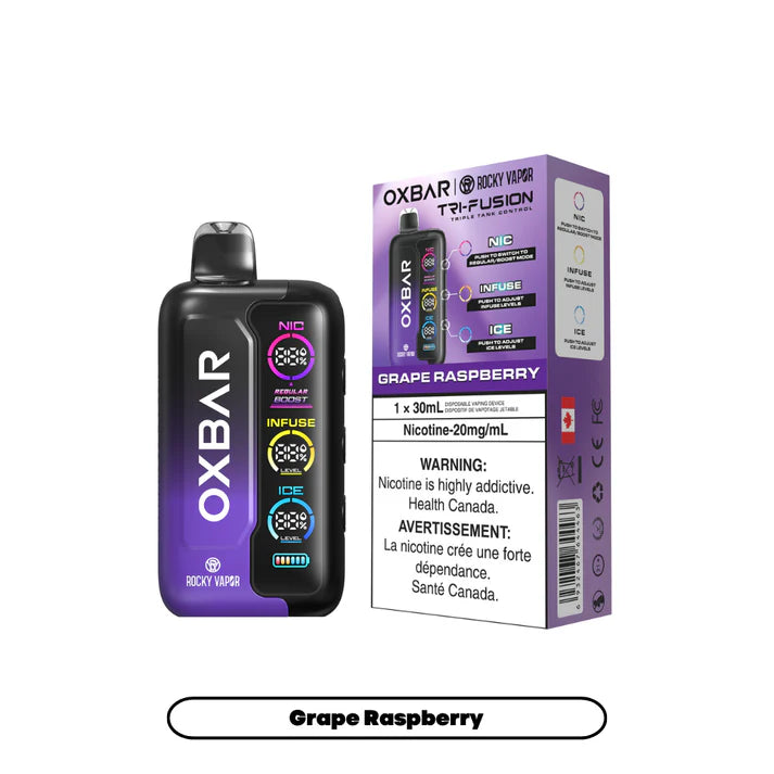 Rocky Vapor Oxbar Tri Fusion 60K Disposable (ONTARIO)
