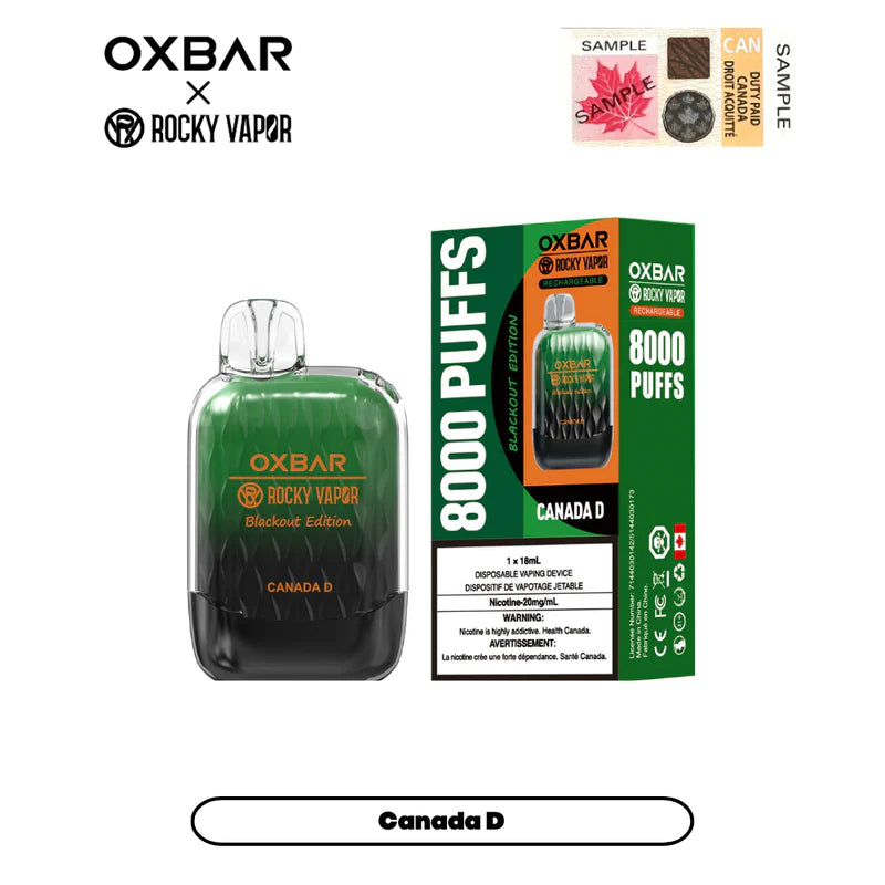 OxBar G8000 Disposable (ONTARIO)